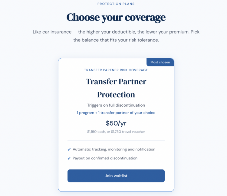 Transfer partner protection and cost