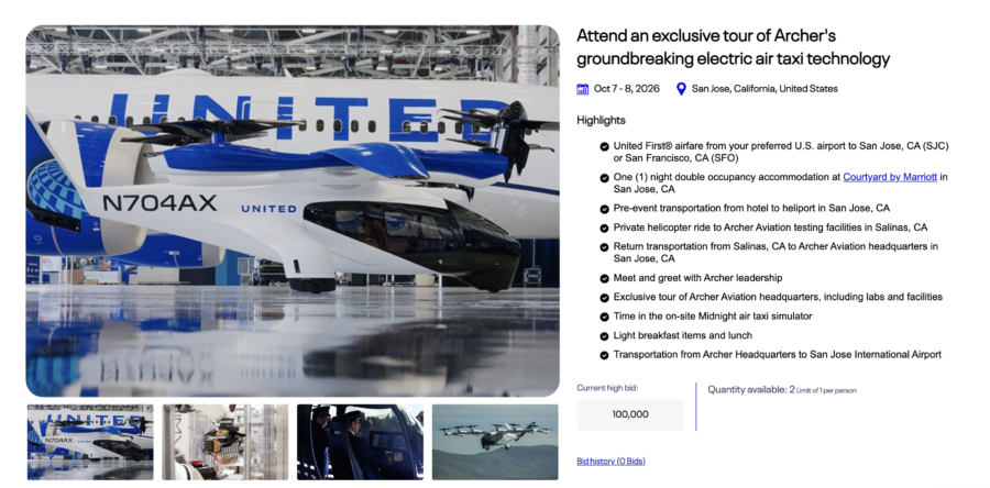 Archer Aviation MileagePlus Exclusives