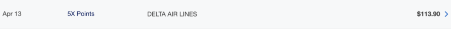 Earning 5X on a flight purchase with Amex Platinum