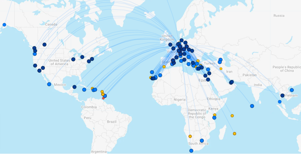 Condor route map.