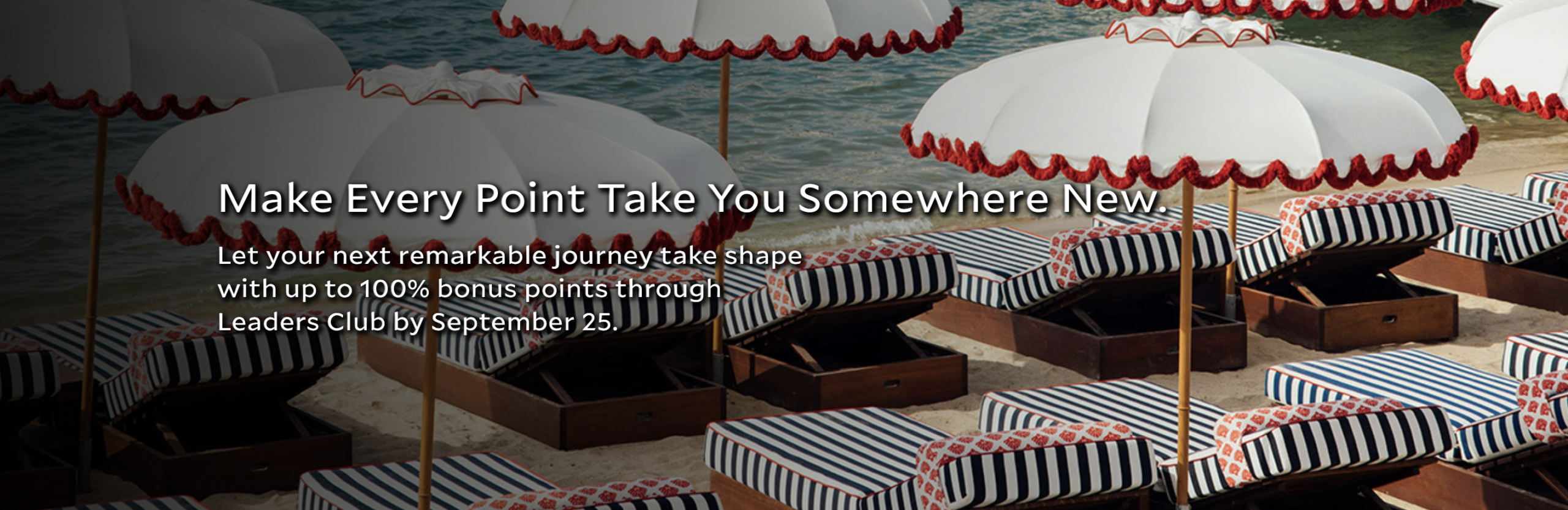 Leading Hotels of the World buy points promo banner