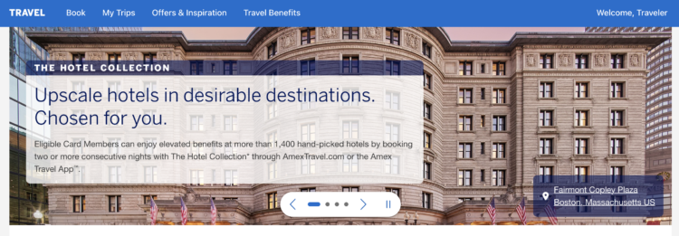 American Express Hotel Collection program overview