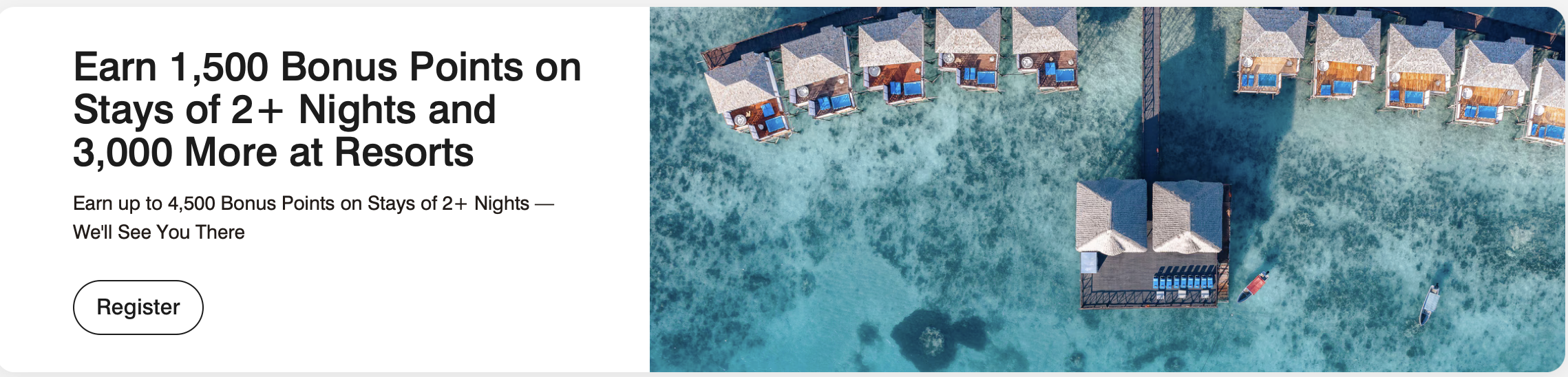 Marriott's Global promotion for up to 4,500 points