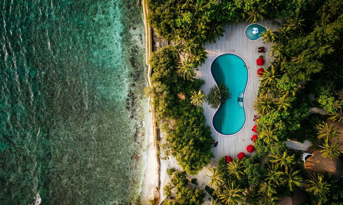 Pool area Cinnamon Dhonveli Maldives