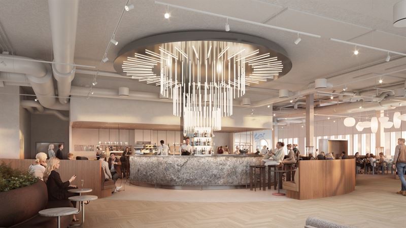 Rendering of the new SAS Copenhagen lounge