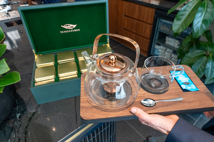 Amex Centurion Lounge Schiphol Blue Roast Tea Service