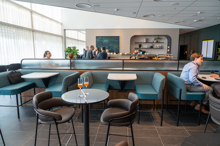 Amex Centurion Lounge Schiphol Dining and Bar Area