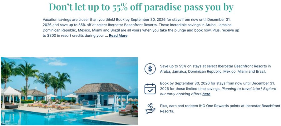 Iberostar 55 Discount September 2026 Promotion