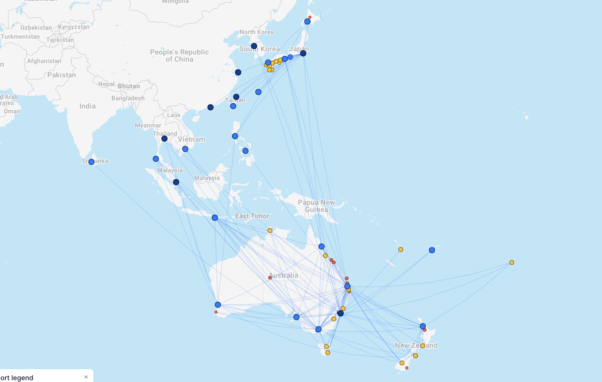 Jetstar route map