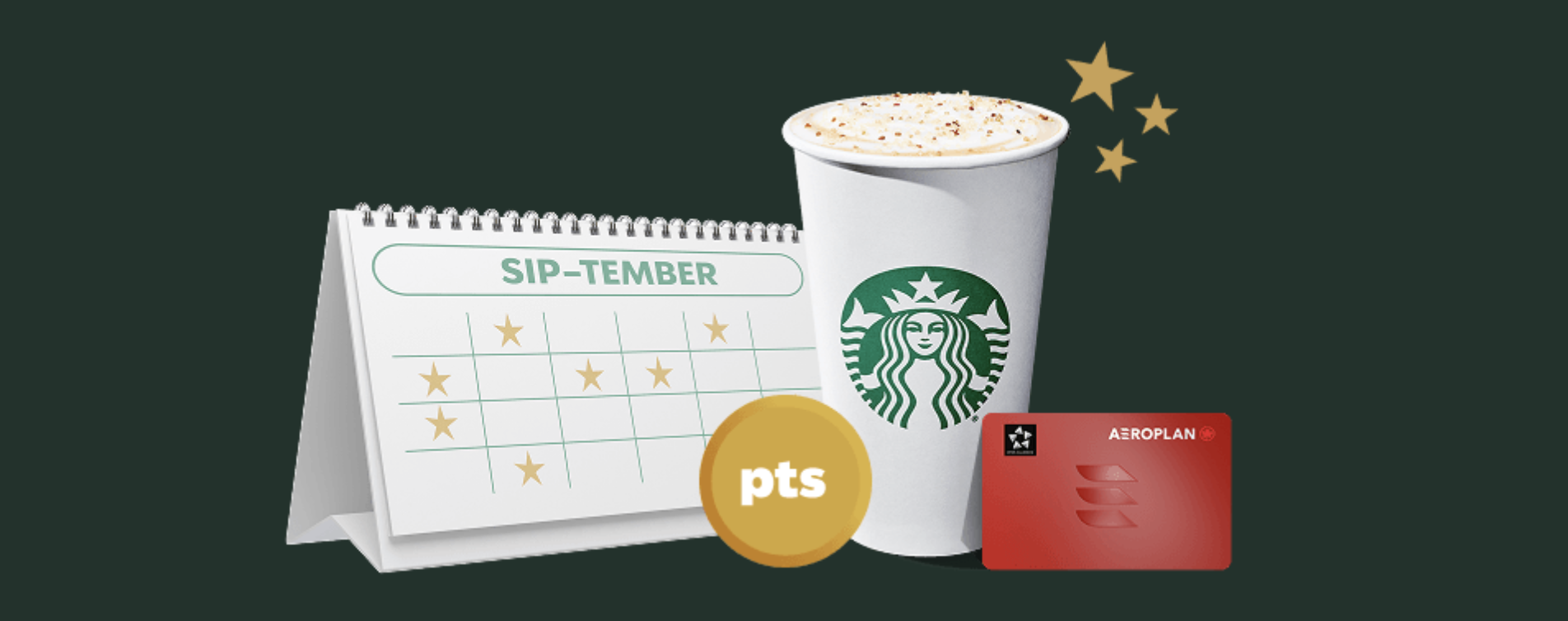 Starbucks and Aeroplan Sip-Tember to Remember promo image