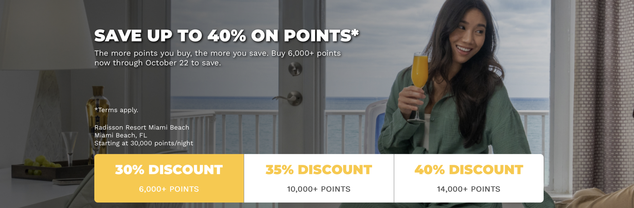 Buy Choice Privileges points with a 40% discount promo details