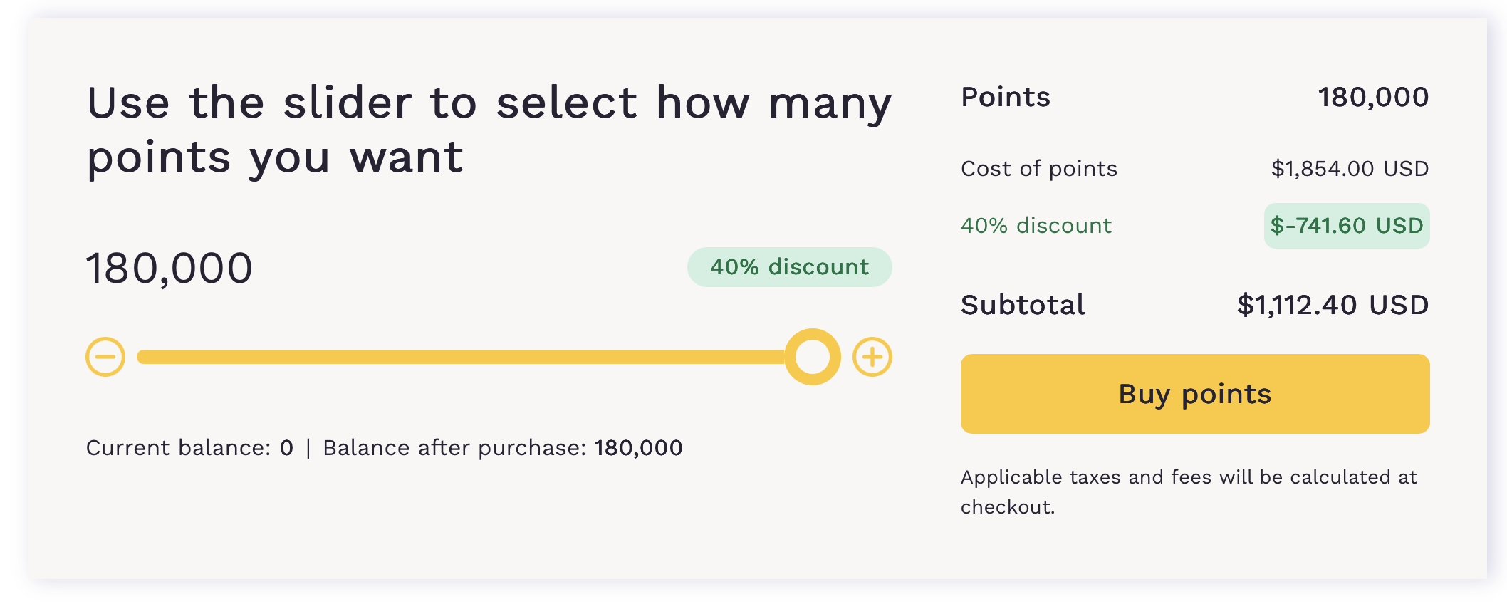 Buy Choice points transaction details