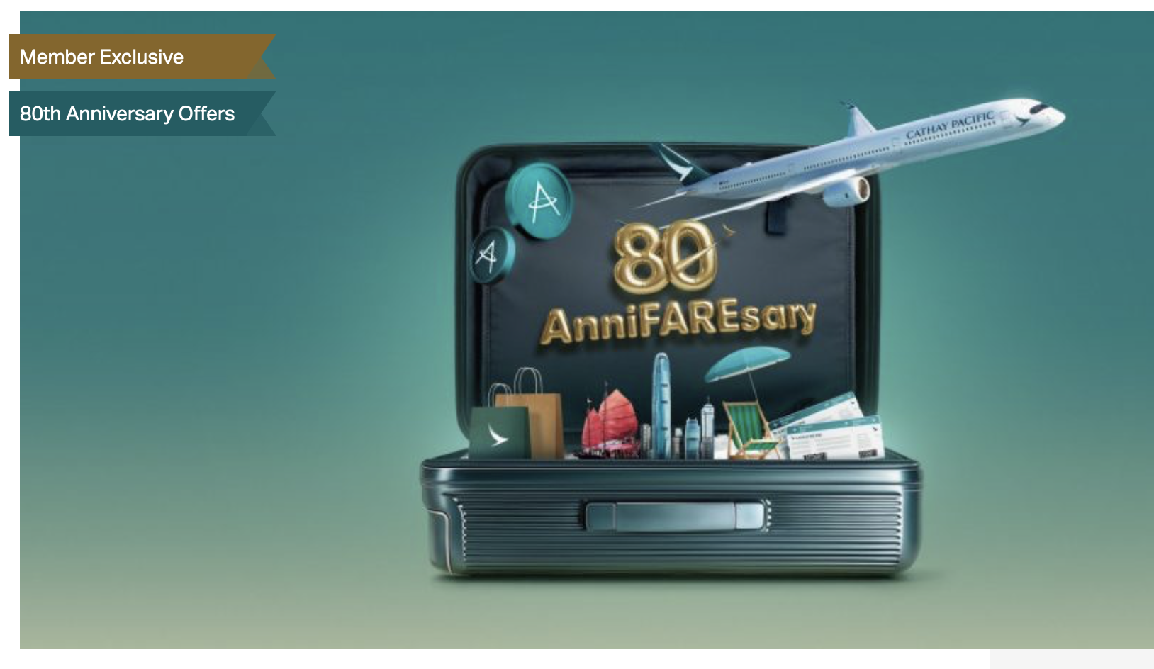 Cathay 80th AnniFAREsary offer promo