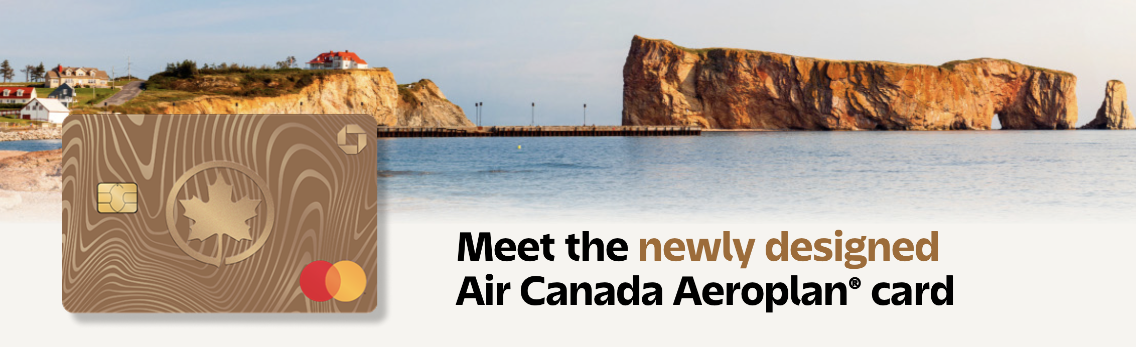 Promo banner for the new Air Candaa Aeroplan card