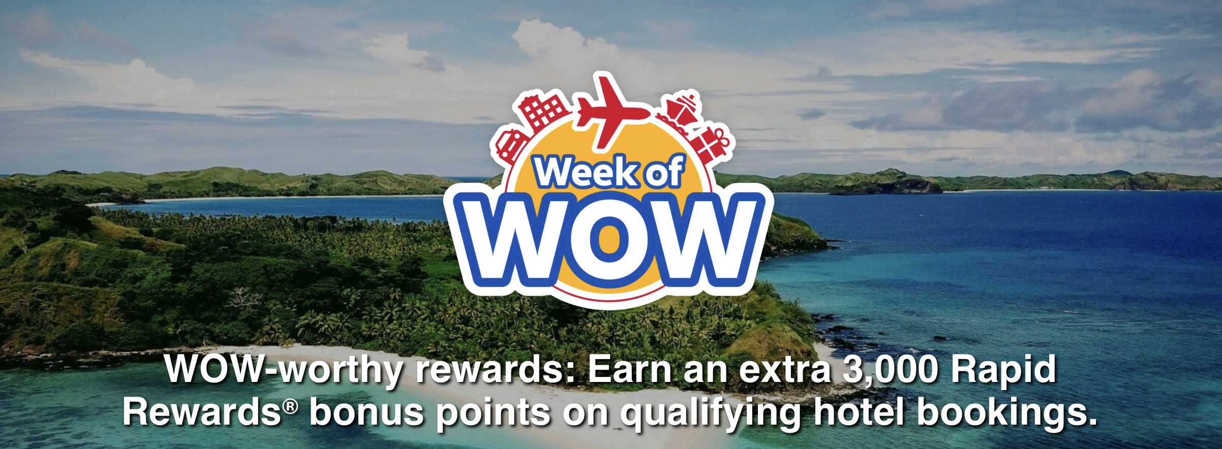Southwest Week of Wow hotel promo banner