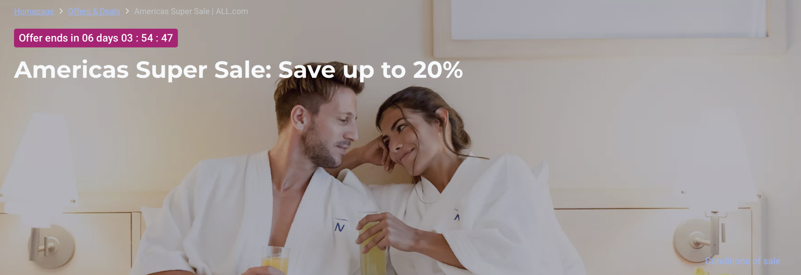 Accor Americas Super Sale promo banner