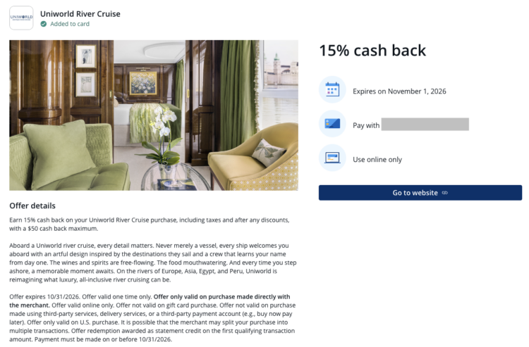 Travel-related Chase Offers