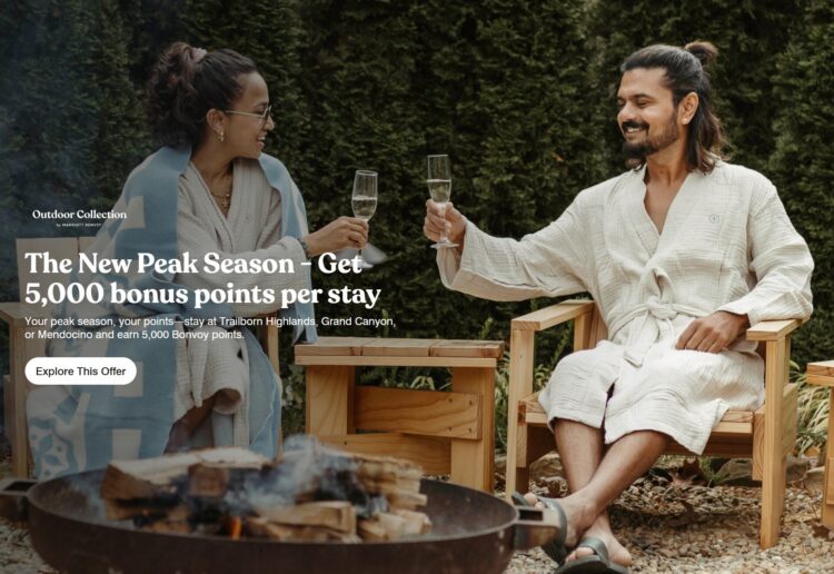 Marriott 5,000 Points at Trailborn Hotels October 2026 Promotion