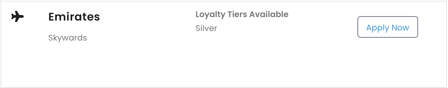 Emirates Skywards status match promo