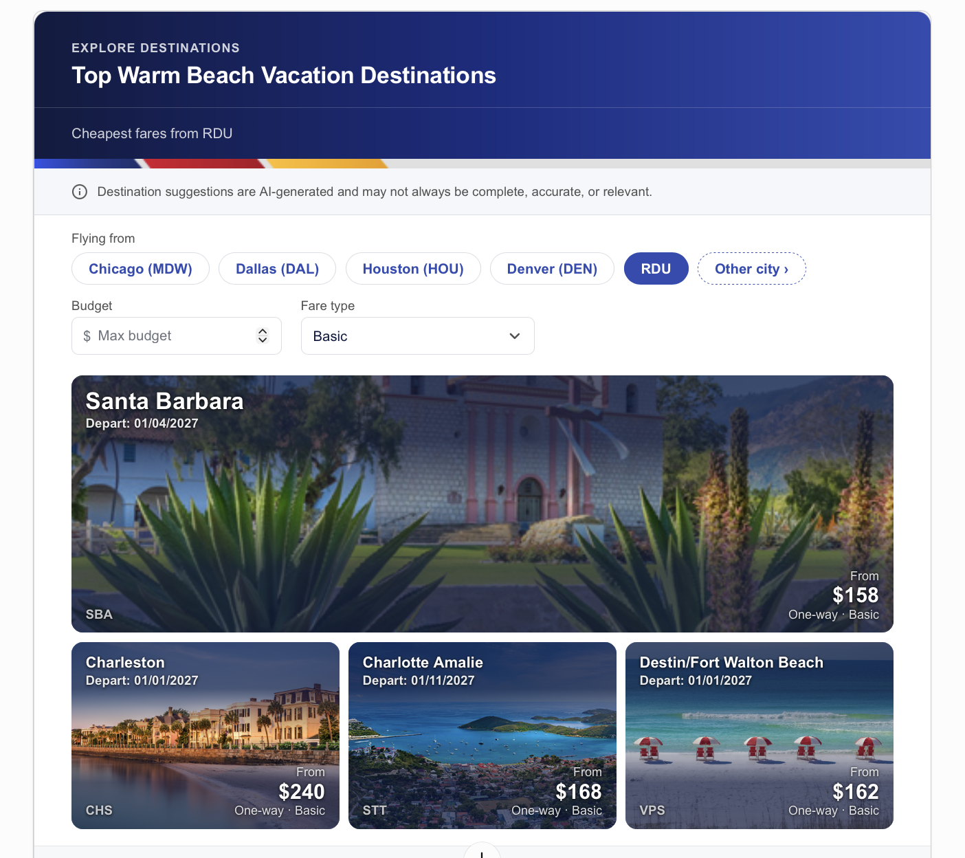 ChatGPT example of Southwest plugin